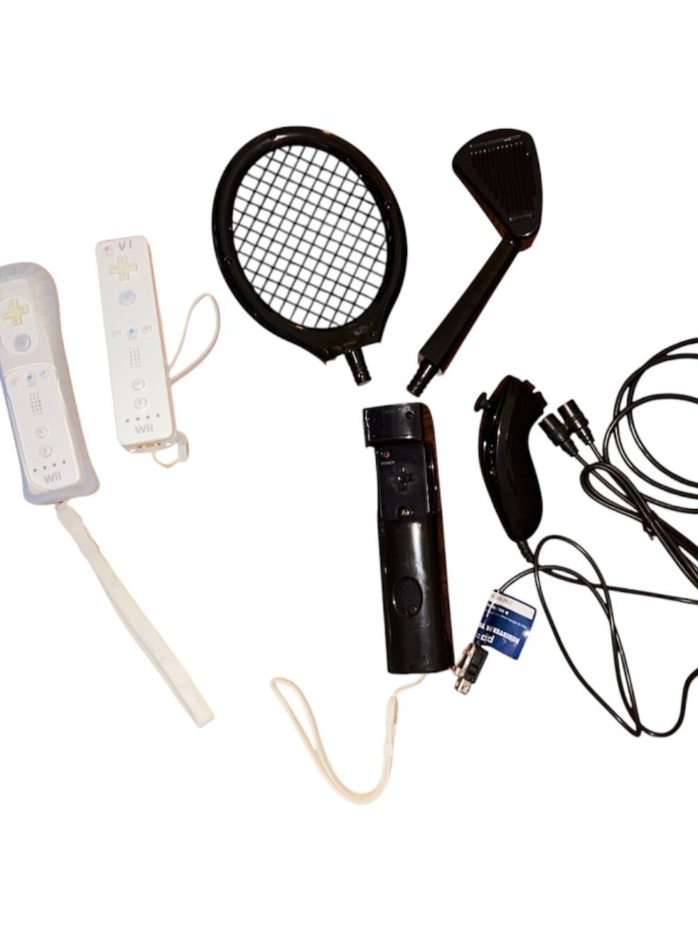Nintendo Wii Controller & Sports Kit Bundle Wii Remote Plus Nunchuk Accessories